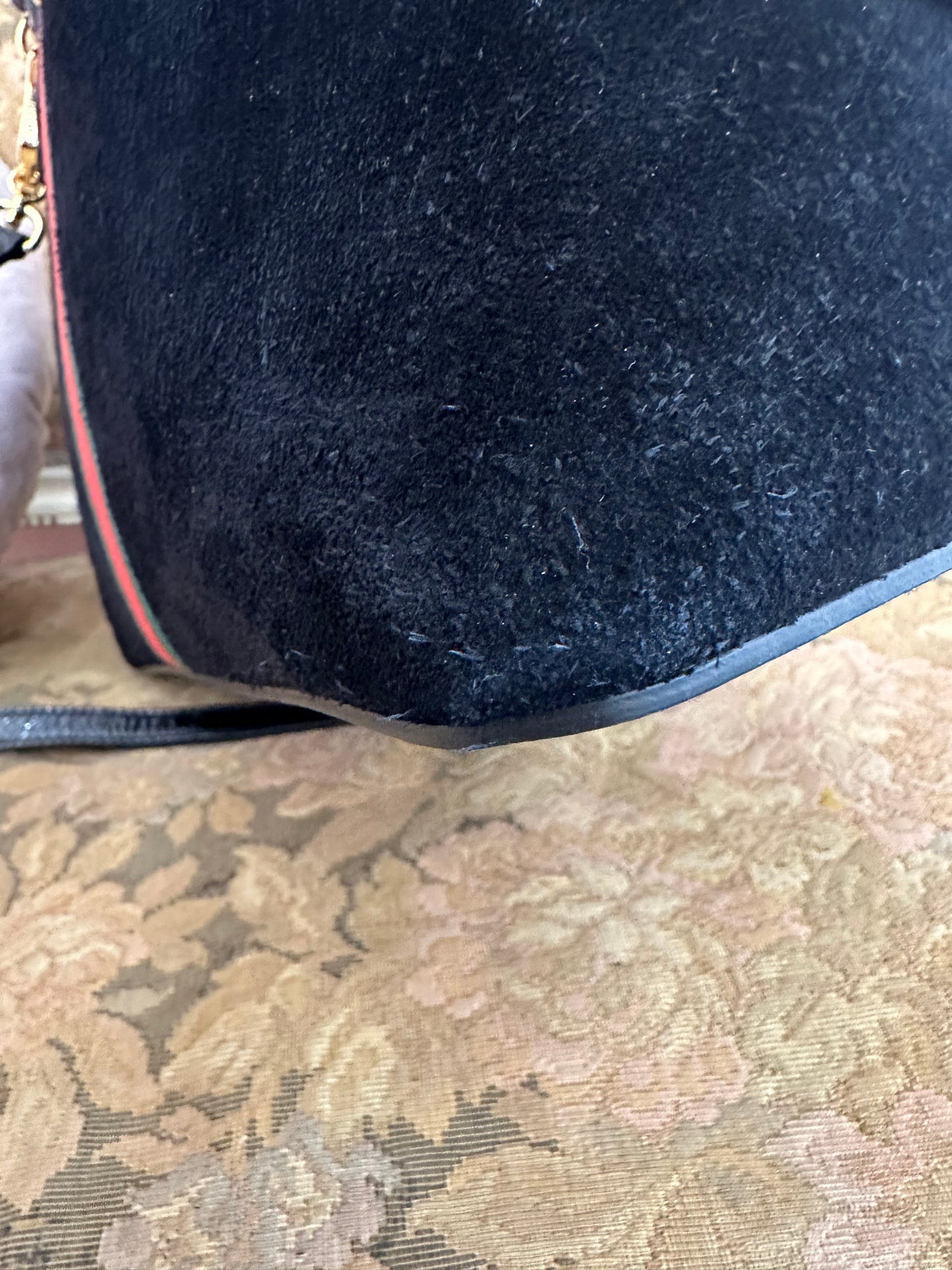 Gucci Ophidia medium black suede