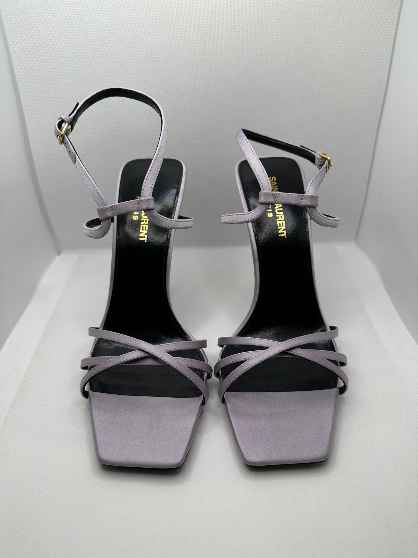 Sandali tacco Saint Laurent lilla