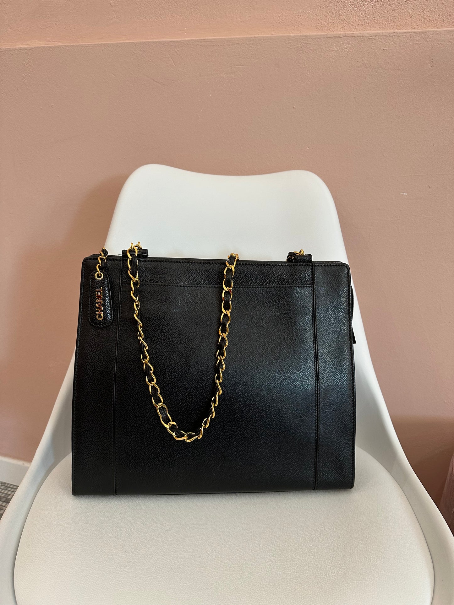 Borsa Chanel shopper tote vintage