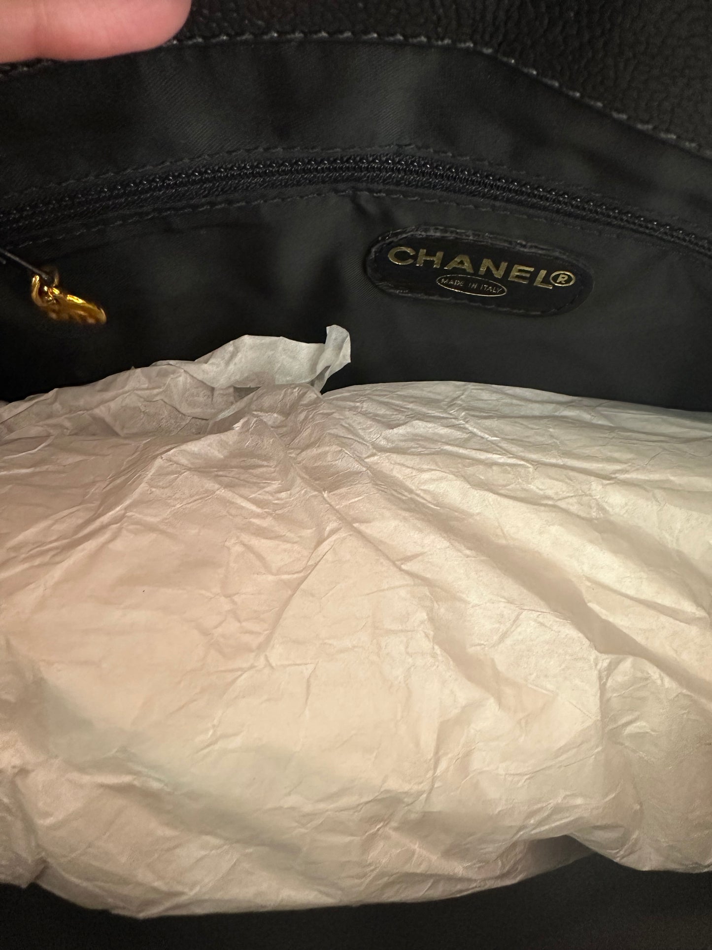 Borsa Chanel shopper tote vintage