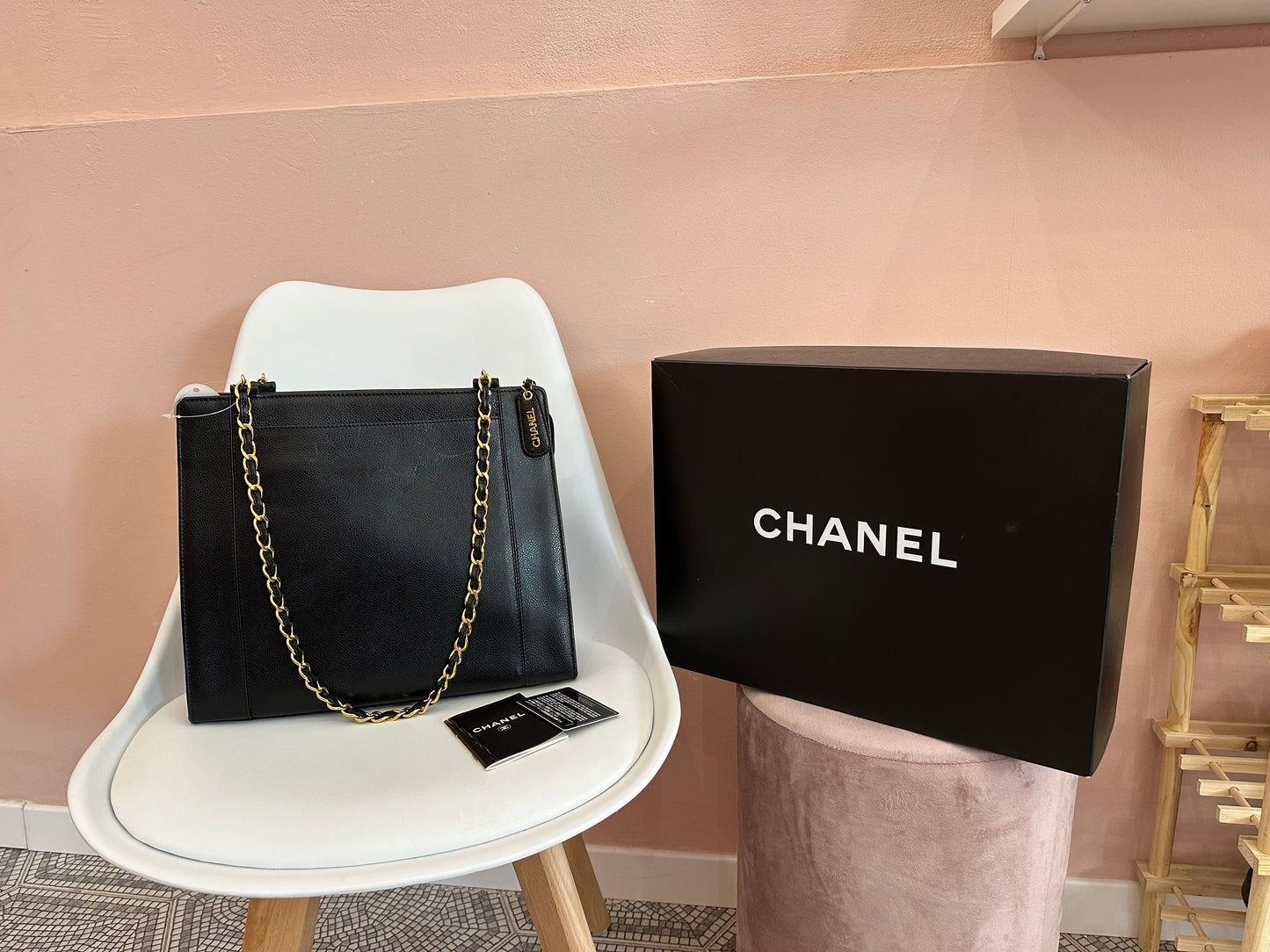 Borsa Chanel shopper tote vintage