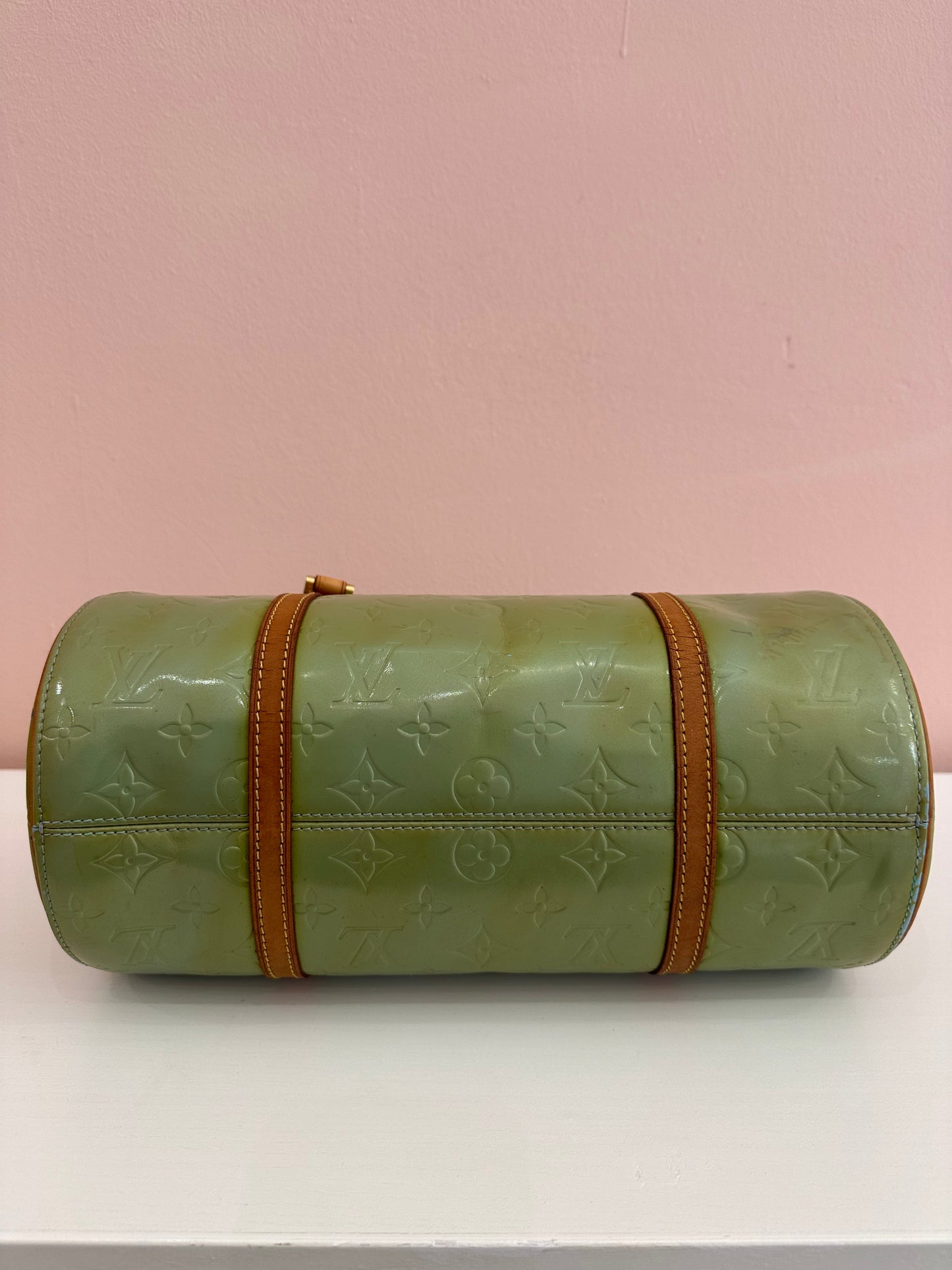 Borsa Louis Vuitton Papillon Bedford vernis green mint